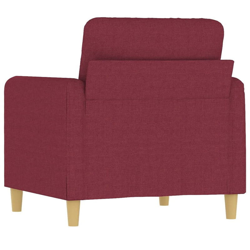 Fotoliu canapea, roșu vin, 60 cm, material textil