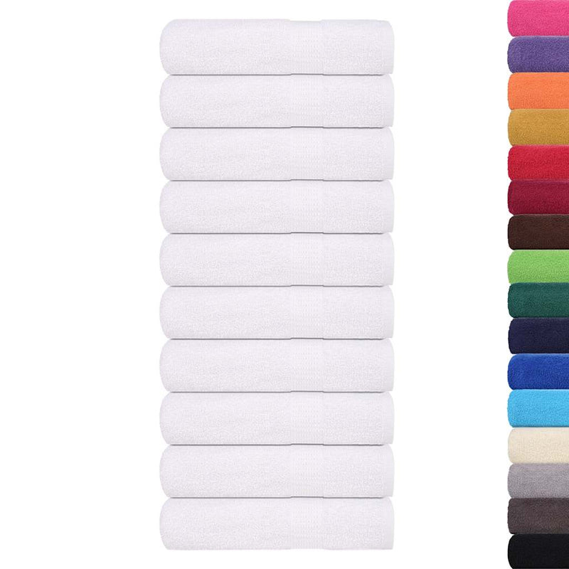 Prosoape de baie, FROGN, 10 buc., alb, 100x150 cm, 360 g/m²