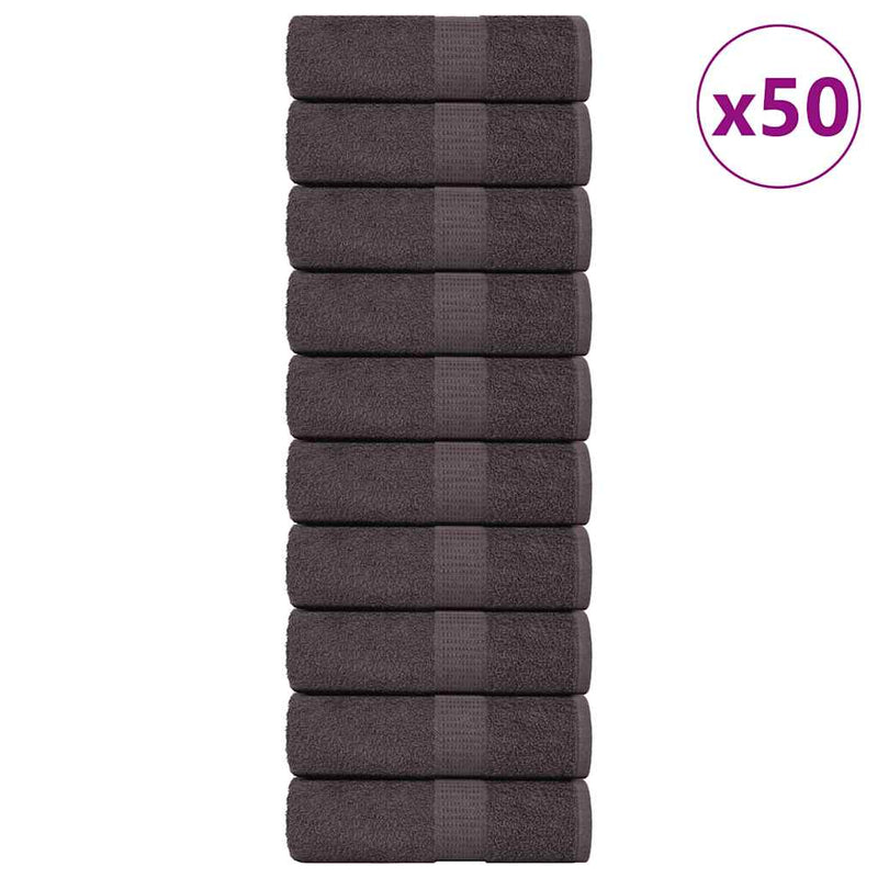 Prosoape de baie, FROGN, 50 buc., antracit, 30x30 cm, 360 g/m²