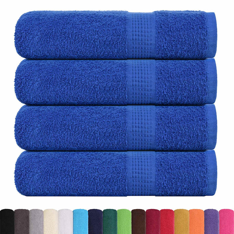 Prosoape de baie, FROGN, 4 buc., albastru, 100x150 cm, 360 g/m²