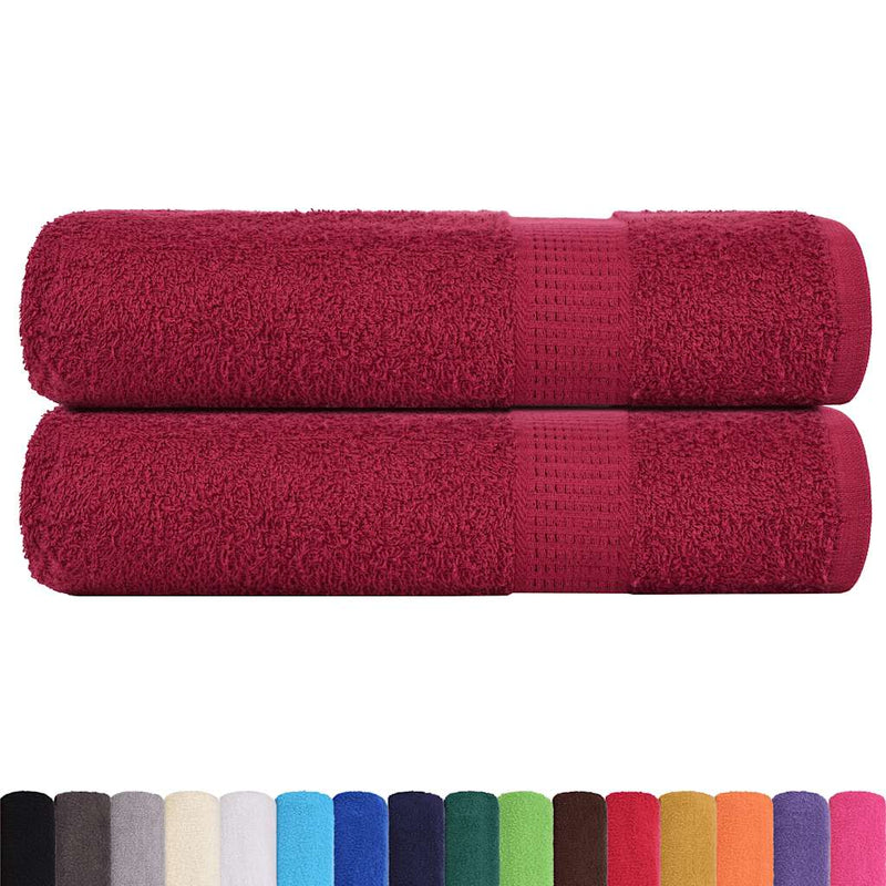 Prosoape de mâini, FROGN, 2 buc., Bordeaux, 50x100 cm, 360 g/m²