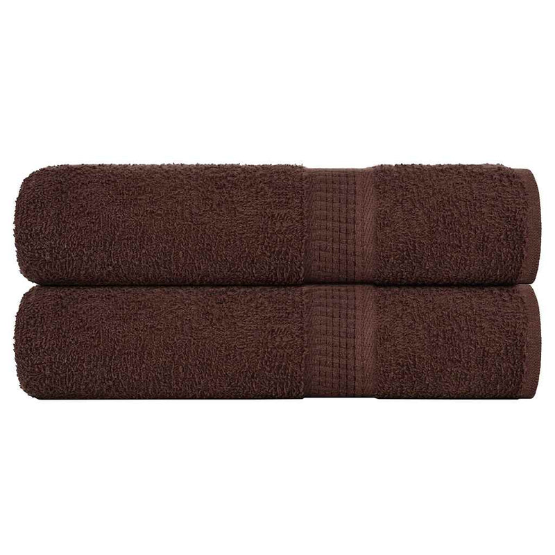Prosoape de duș, FROGN, 2 buc., maro, 70x140 cm, 360 g/m²