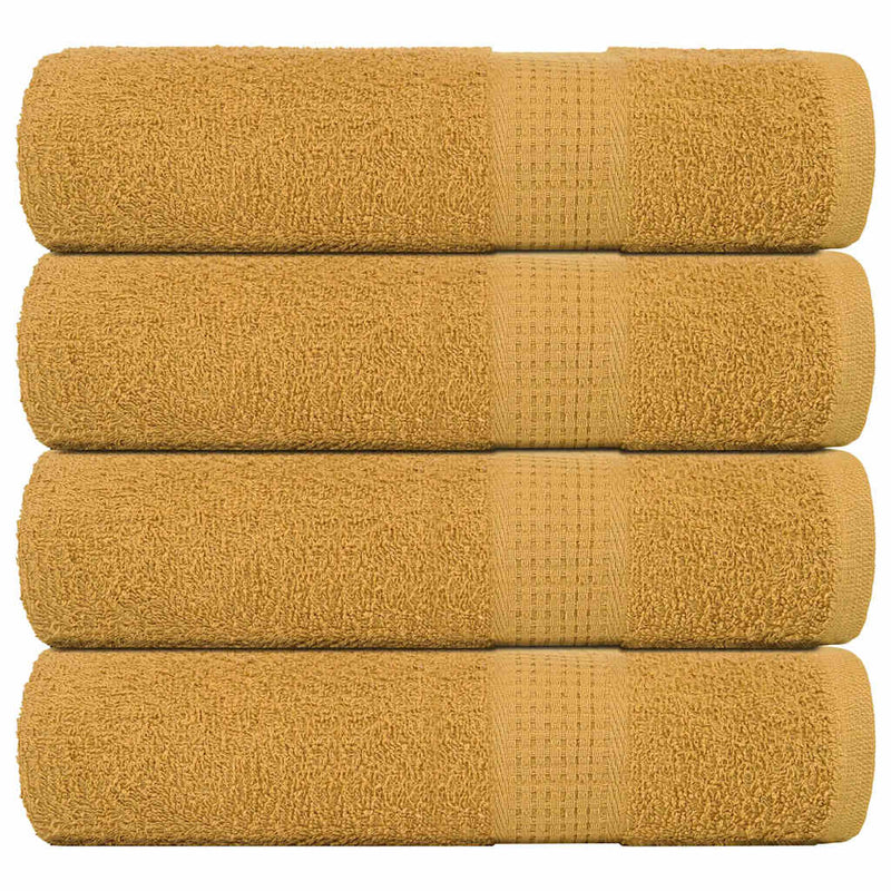 Prosoape de mâini, FROGN, 4 buc., aurii, 50x100 cm, 360 g/m²