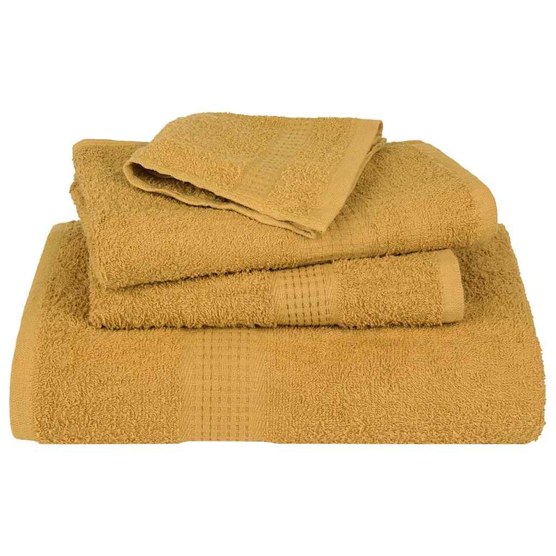 Prosoape de mâini, FROGN, 4 buc., aurii, 50x100 cm, 360 g/m²