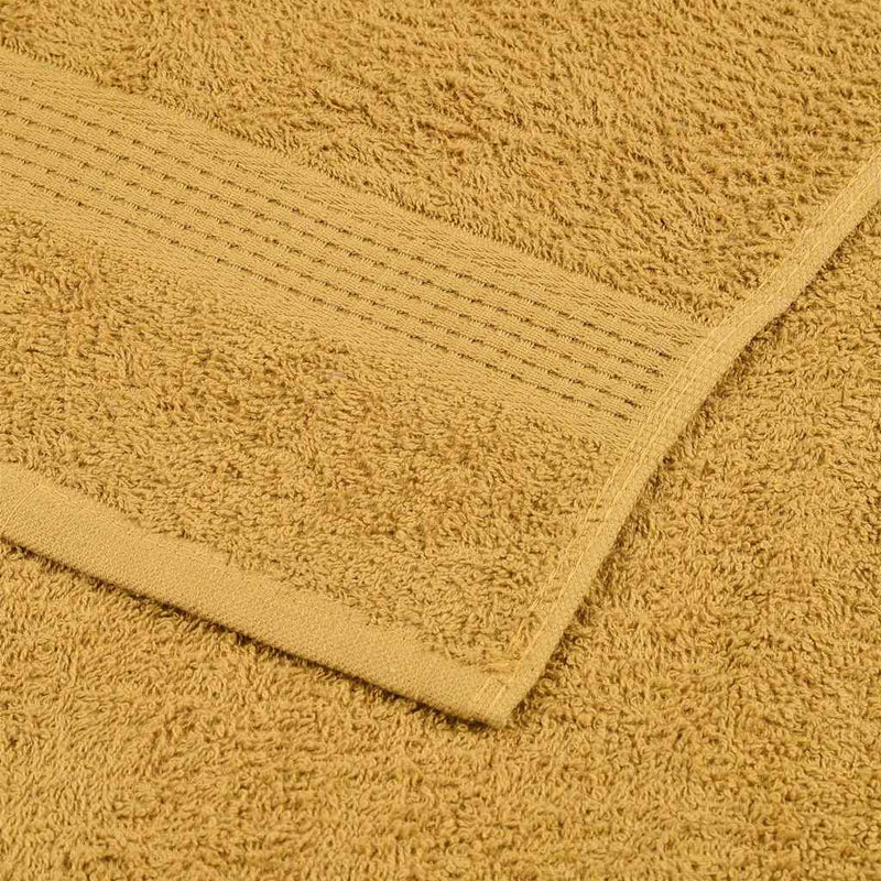Prosoape de baie, FROGN, 10 buc., aurii, 100x150 cm, 360 g/m²