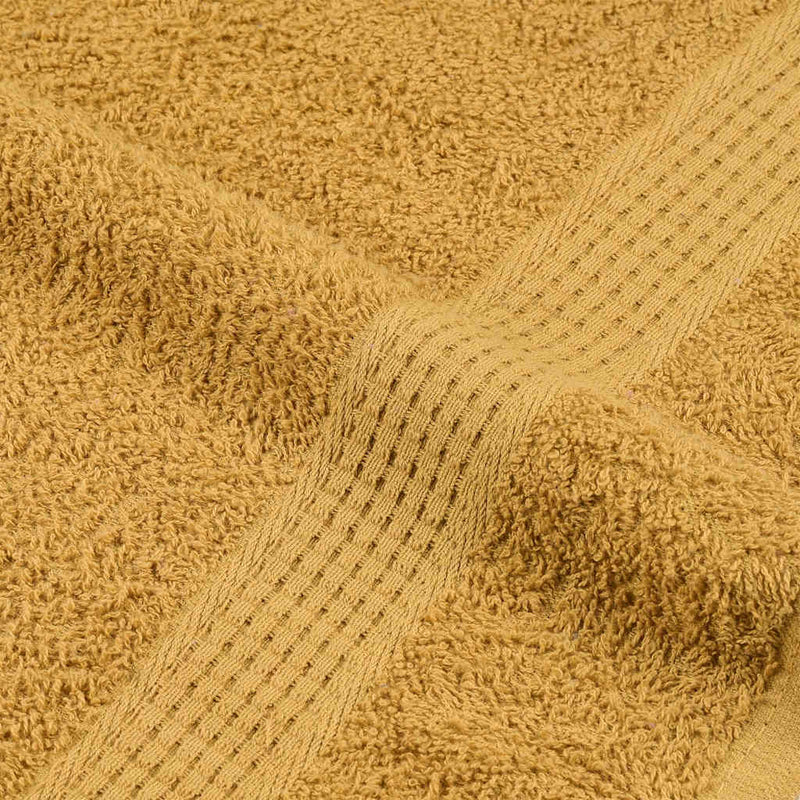 Prosoape de baie, FROGN, 10 buc., aurii, 100x150 cm, 360 g/m²