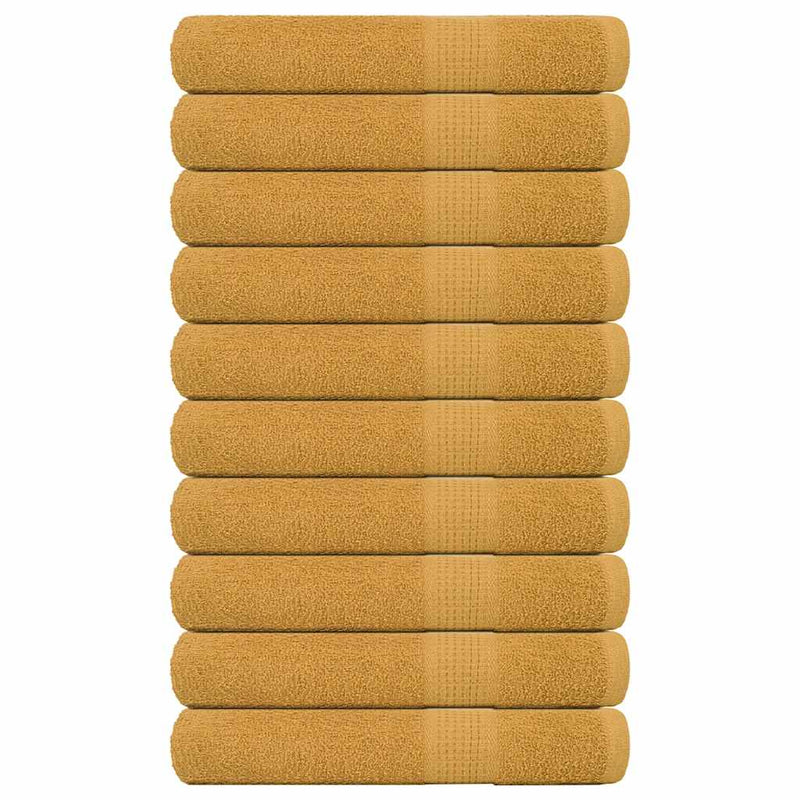 Prosoape FROGN 10 buc., aurii, 100x200 cm, 360 g/m²