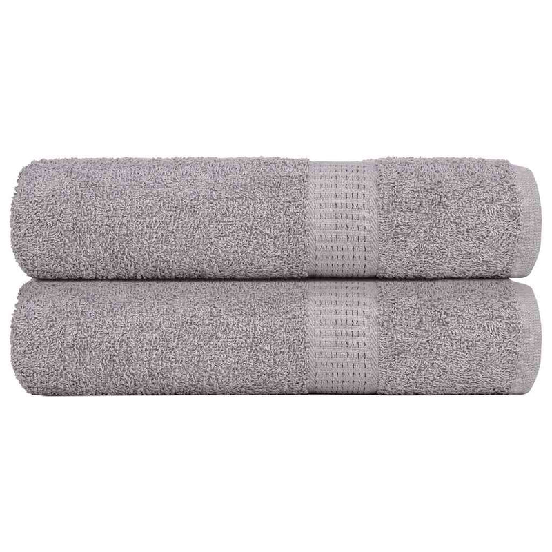Prosoape de baie, FROGN, 2 buc., gri, 100x150 cm, 360 g/m²