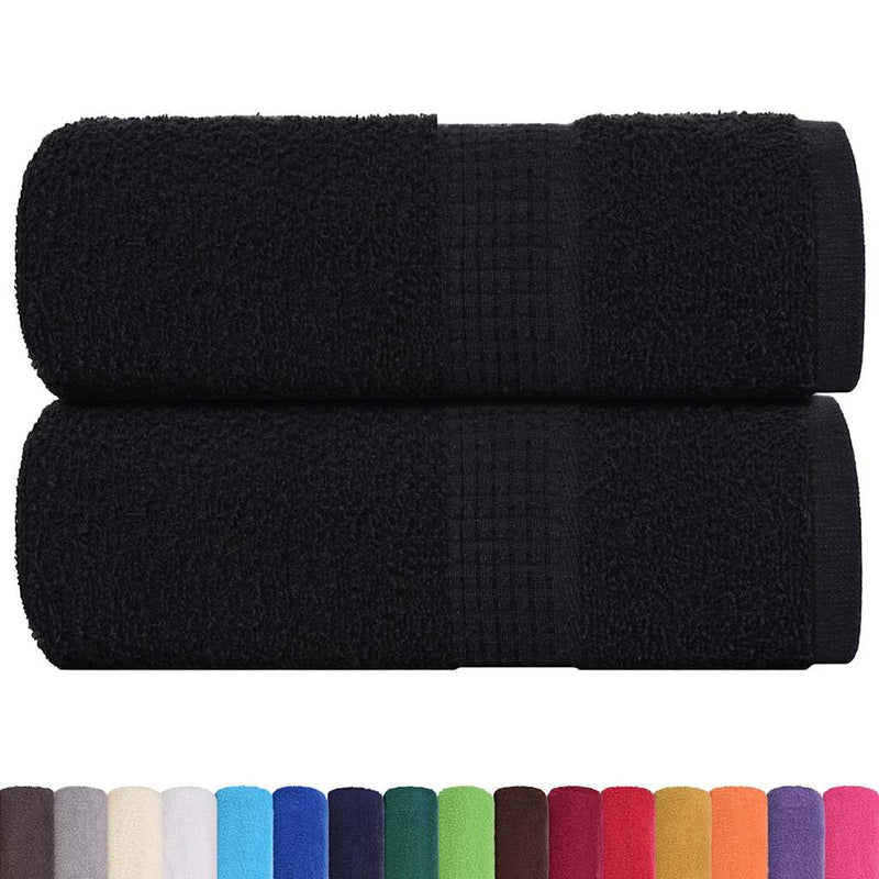 Prosoape de baie, FROGN, 2 buc., negru, 30x30 cm, 360 g/m²