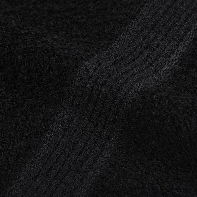 Prosoape de baie, FROGN, 2 buc., negru, 30x30 cm, 360 g/m²