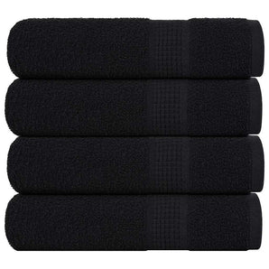 Prosoape de duș, FROGN, 4 buc., negru, 70x140 cm, 360 g/m²