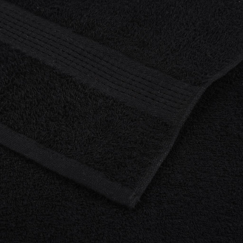 Prosoape FROGN 10 buc., negru, 100x200 cm, 360 g/m²