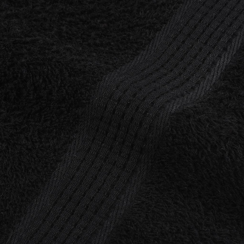 Prosoape FROGN 10 buc., negru, 100x200 cm, 360 g/m²