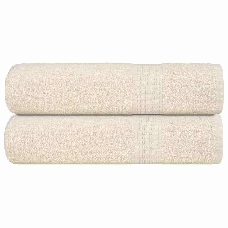 Prosoape de baie, FROGN, 2 buc., crem, 100x150 cm, 360 g/m²