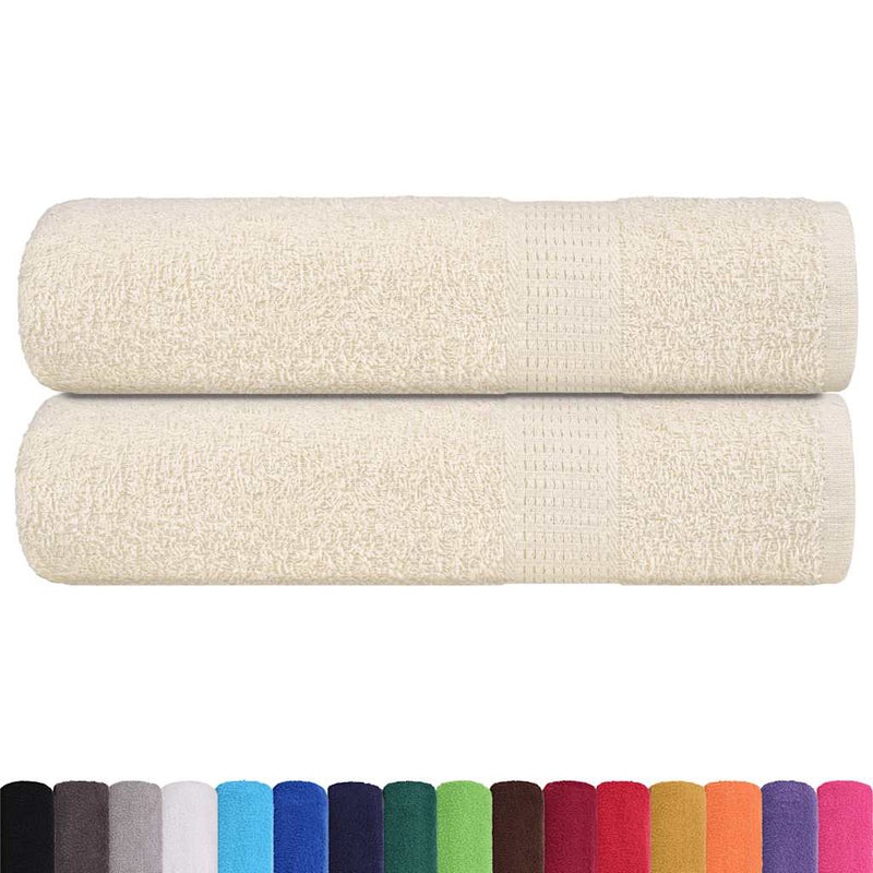 Prosoape de baie, FROGN, 2 buc., crem, 100x150 cm, 360 g/m²