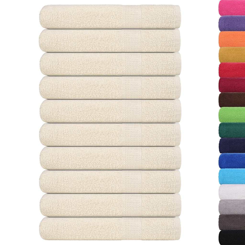 Prosoape FROGN 10 buc., crem, 100x200 cm, 360 g/m²
