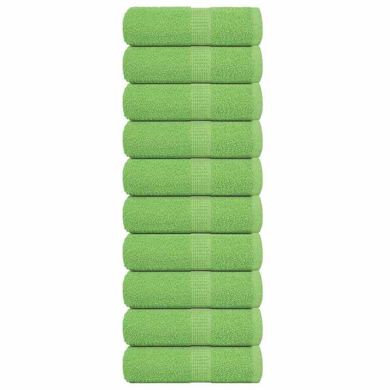Prosoape de baie, FROGN, 10 buc., verde măr, 30x30 cm, 360 g/m²