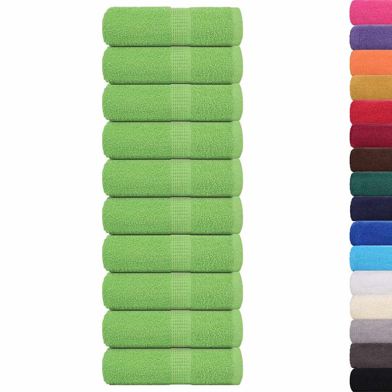 Prosoape de baie, FROGN, 10 buc., verde măr, 30x30 cm, 360 g/m²
