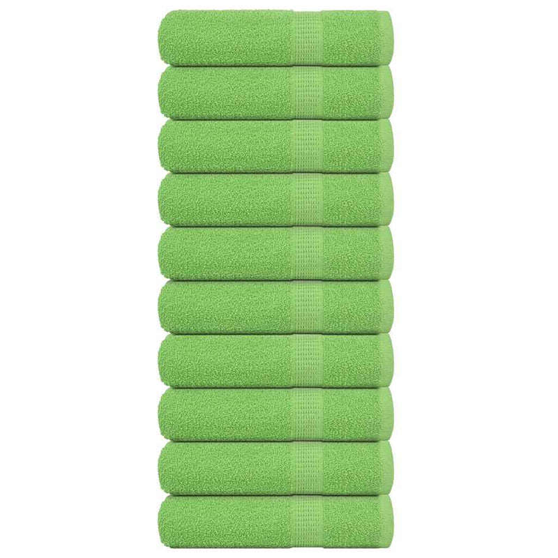 Prosoape de mâini, FROGN, 10 buc., verde măr, 50x100 cm, 360 g/m²