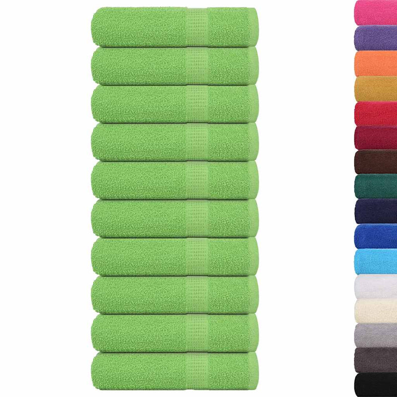 Prosoape de mâini, FROGN, 10 buc., verde măr, 50x100 cm, 360 g/m²
