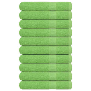 Prosoape FROGN 10 buc., verde măr, 100x200 cm, 360 g/m²