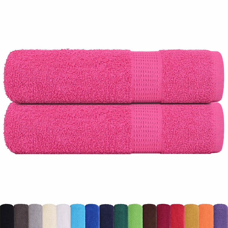 Prosoape de baie, FROGN, 2 buc., roz, 100x150 cm, 360 g/m²