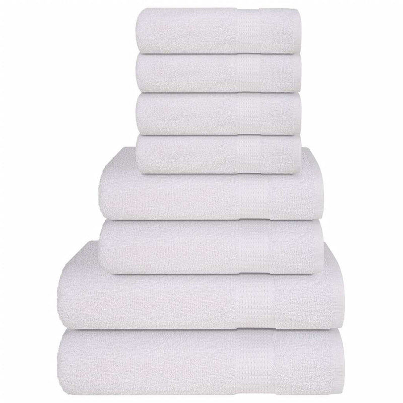 Set prosoape FROGN 8 piese, alb, 360 g/m²