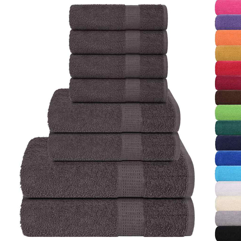 Set prosoape FROGN 8 piese, antracit, 360 g/m²