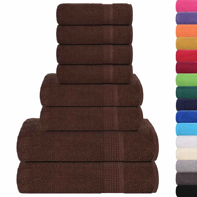Set prosoape FROGN 8 piese, maro, 360 g/m²