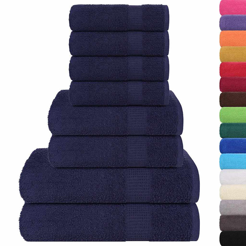 Set prosoape FROGN 8 piese, bleumarin, 360 g/m²
