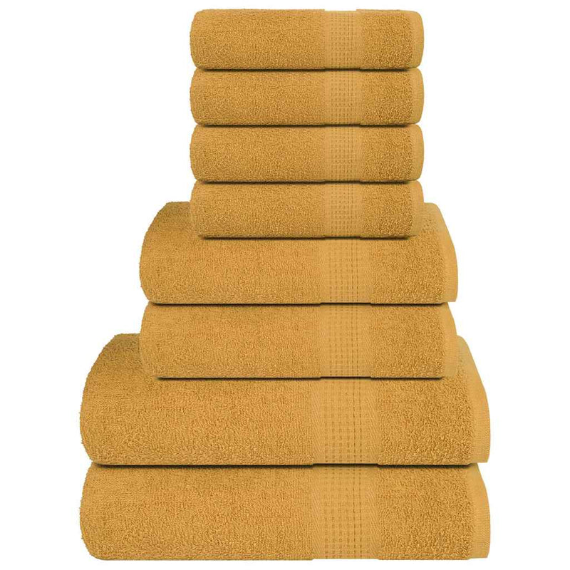 Set prosoape FROGN 8 piese, auriu, 360 g/m²