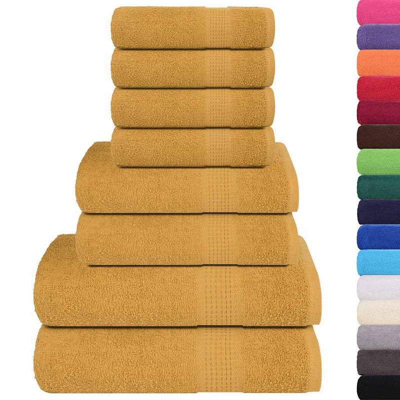 Set prosoape FROGN 8 piese, auriu, 360 g/m²