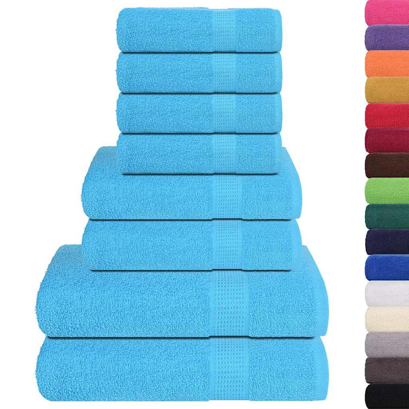 Set prosoape FROGN 8 piese, turcoaz, 360 g/m²