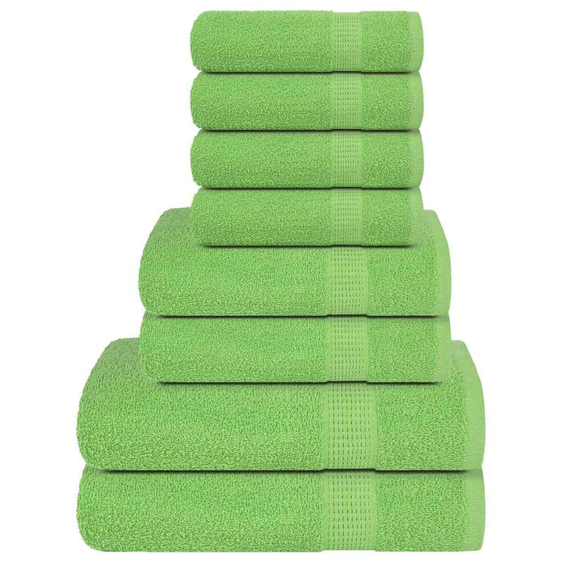 Set prosoape FROGN 8 piese, verde măr, 360 g/m²