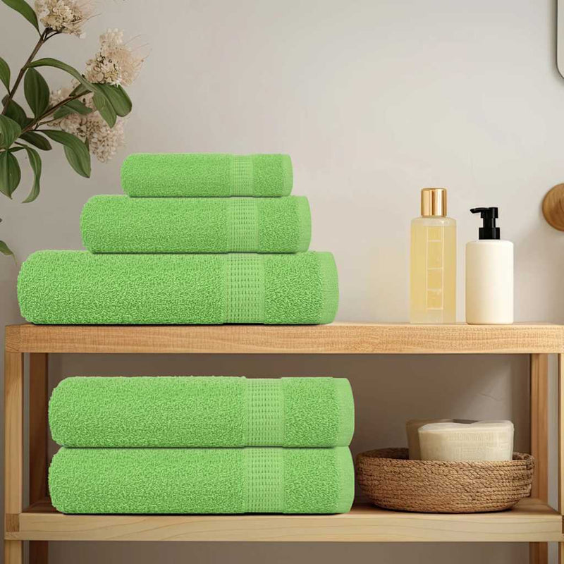 Set prosoape FROGN 8 piese, verde măr, 360 g/m²