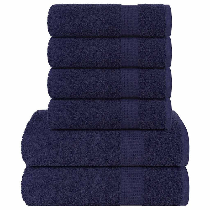 Set prosoape FROGN 6 piese, albastru marin, 360 g/m²
