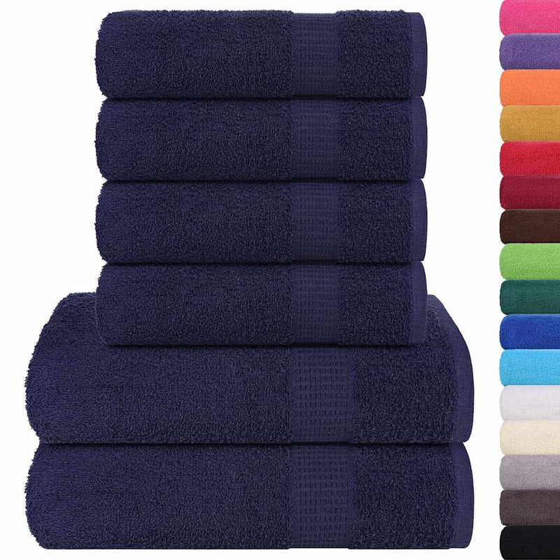 Set prosoape FROGN 6 piese, albastru marin, 360 g/m²