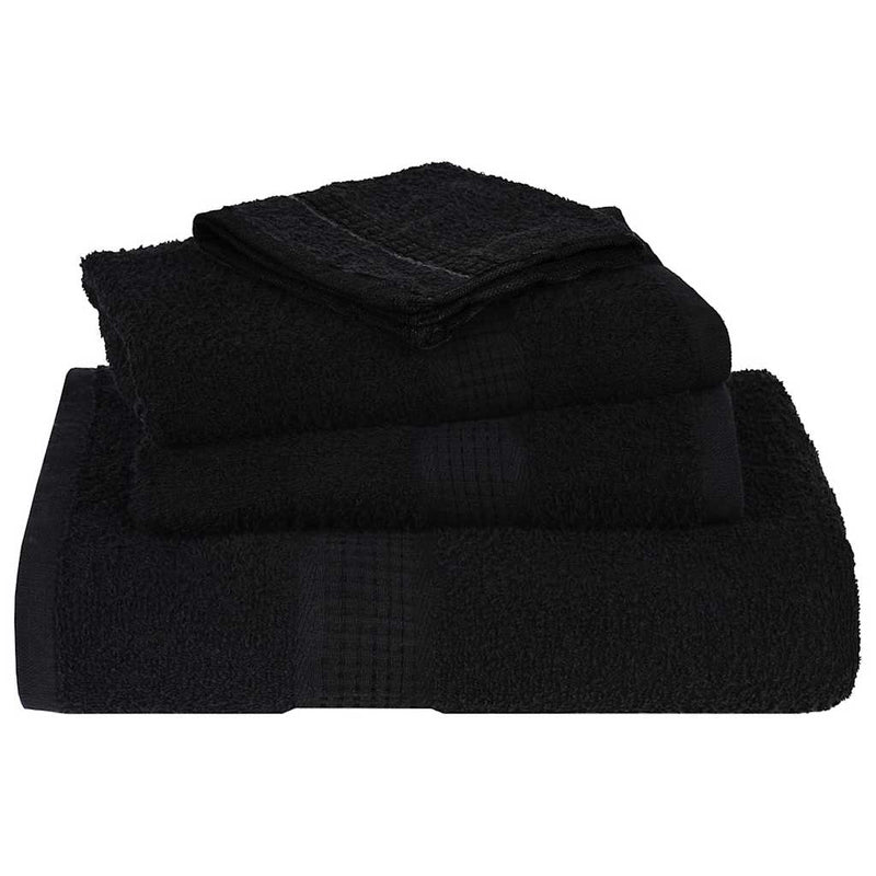 Set prosoape FROGN 6 piese, negru, 360 g/m²