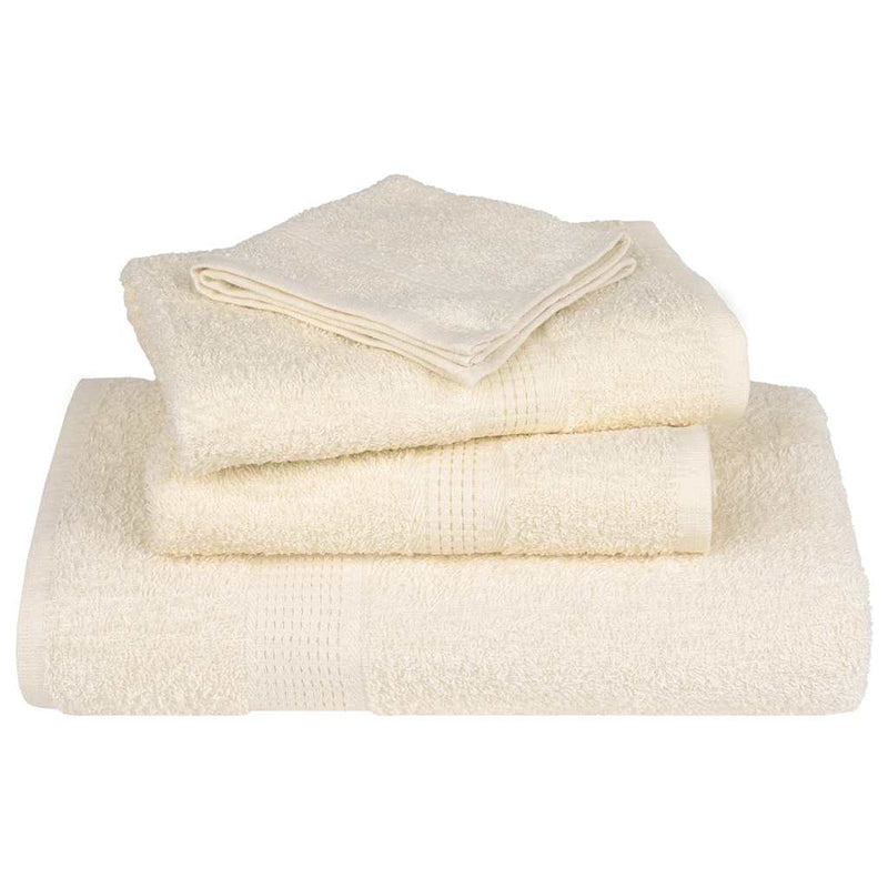 Set prosoape FROGN 6 piese, crem, 360 g/m²