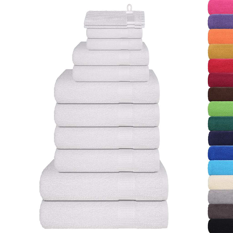 Set prosoape FROGN 12 piese, alb, 360 g/m²