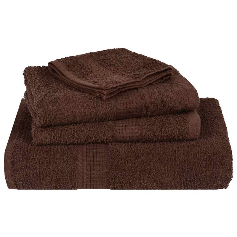 Set prosoape FROGN 12 piese, maro, 360 g/m²
