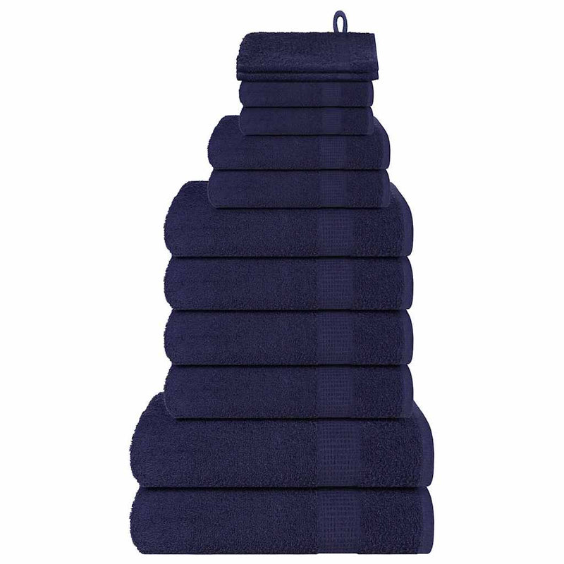 Set prosoape FROGN 12 piese, bleumarin, 360 g/m²