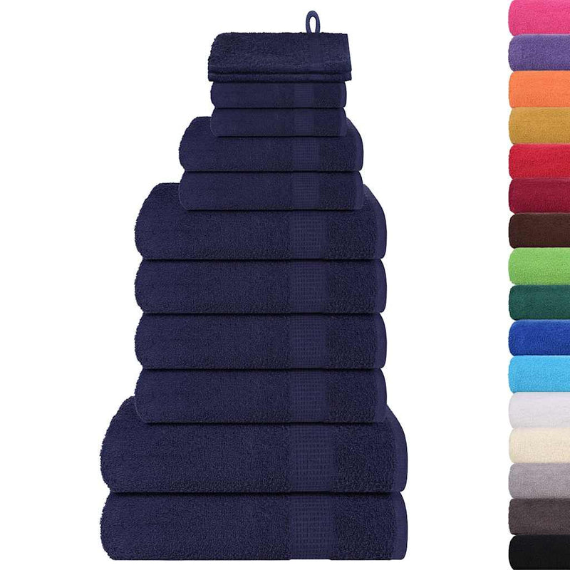 Set prosoape FROGN 12 piese, bleumarin, 360 g/m²