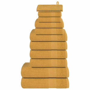 Set prosoape FROGN 12 piese, auriu, 360 g/m²