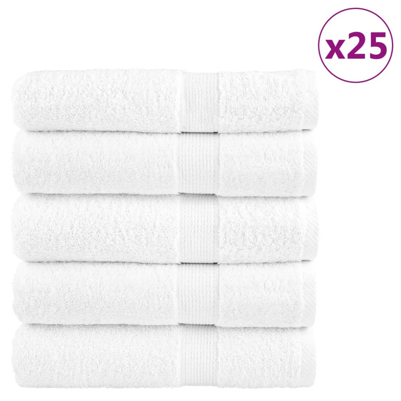 Prosoape de duș premium, SOLUND 25 buc alb 70x140cm 600 gsm