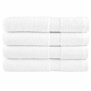 Prosoape de saună premium, SOLUND 4 buc alb 80x200cm 600gsm