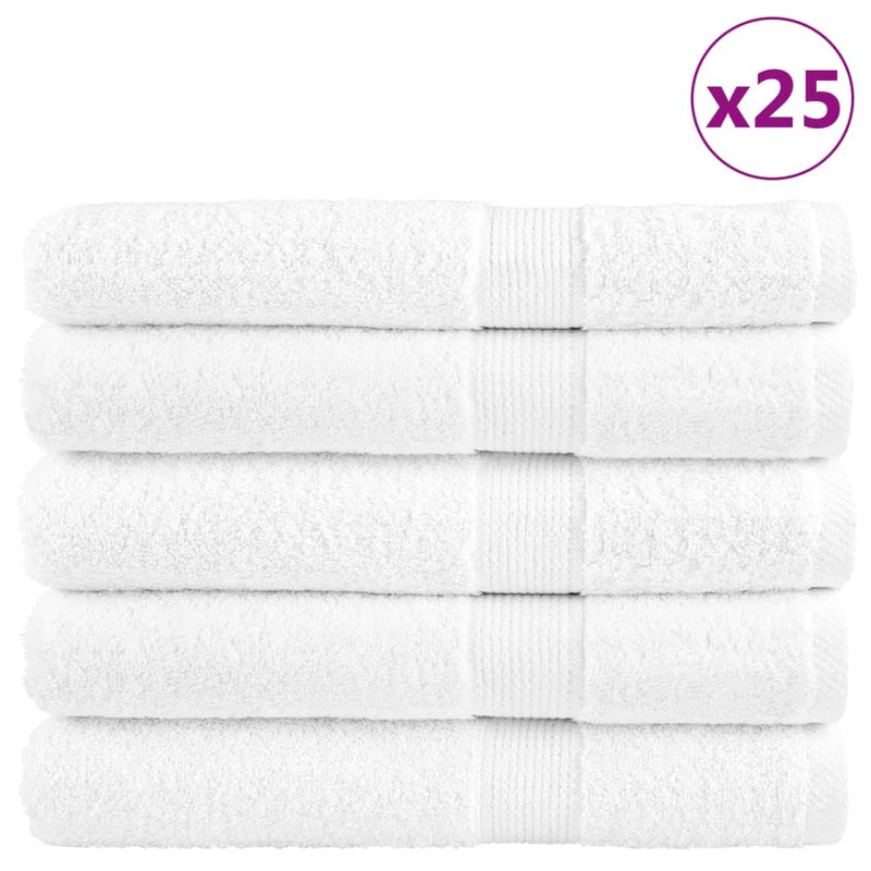 Prosoape de saună premium, SOLUND 25buc alb 80x200cm 600gsm