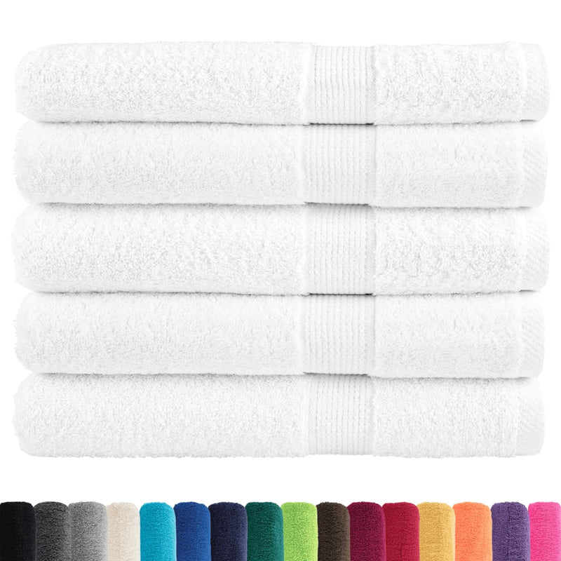 Prosoape de saună premium, SOLUND 25buc alb 80x200cm 600gsm