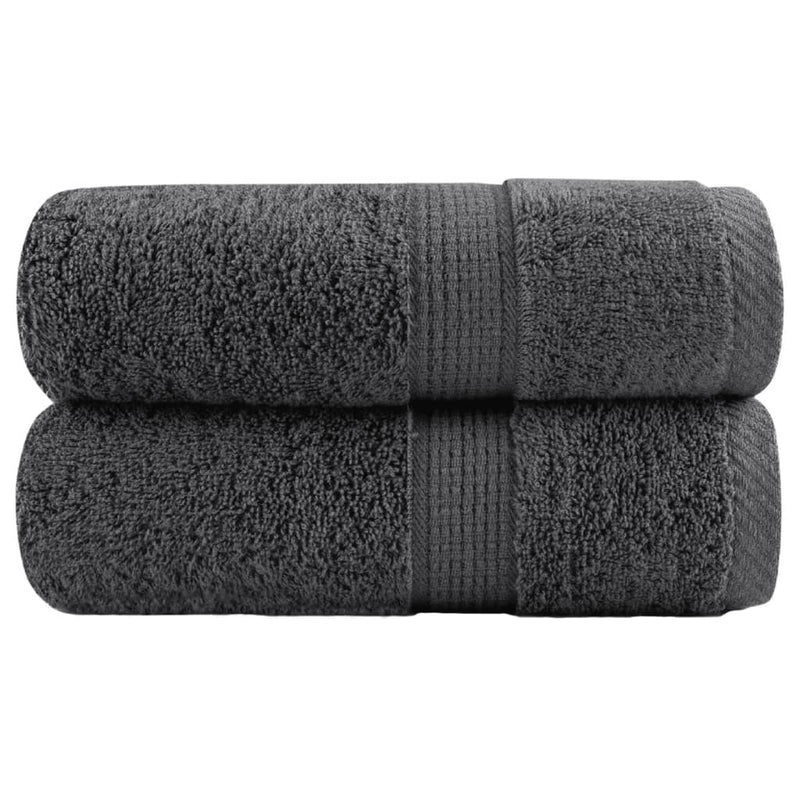 Prosoape de baie premium, SOLUND, 2 buc., antracit, 30x30 cm, 600 g/m²