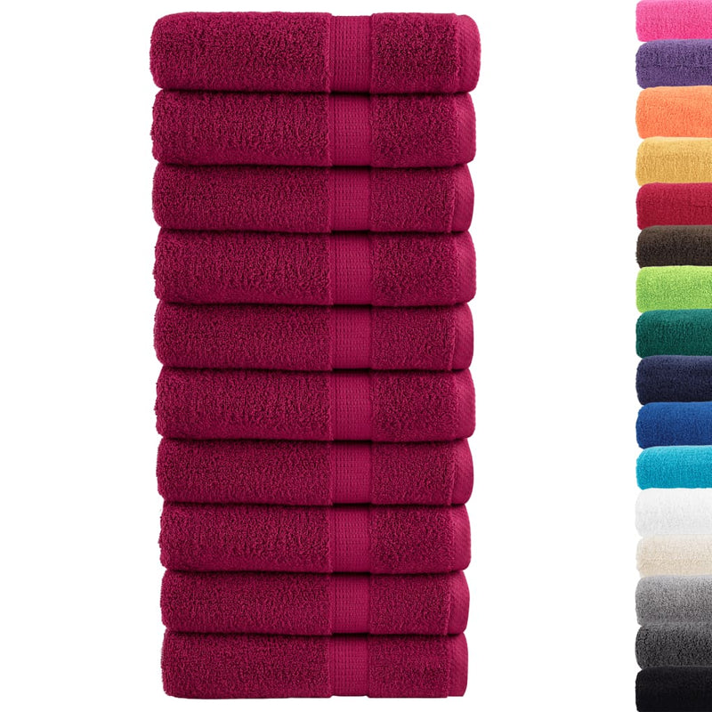 Prosoape de duș premium, SOLUND 10 buc 70x140cm 600 gsm
